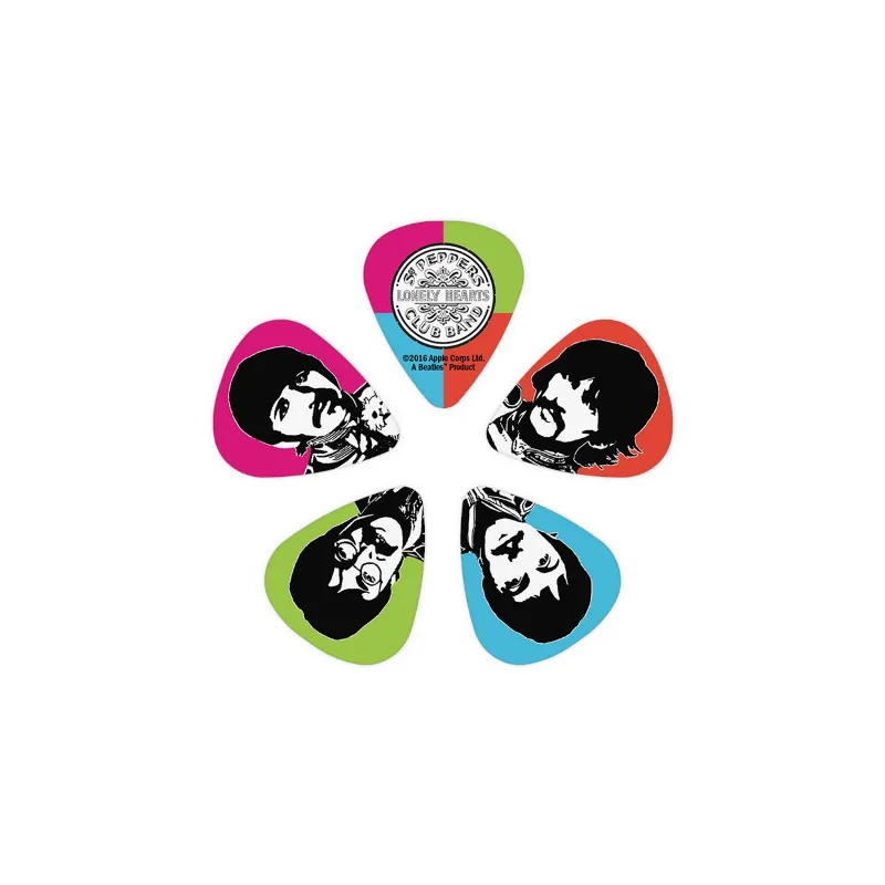 D'ADDARIO D'Addario 1CWH6-10B6 Sgt. Pepper's Lonely Hearts Club Band 50th Anniversary zestaw kostek Heavy - zdjecie 2