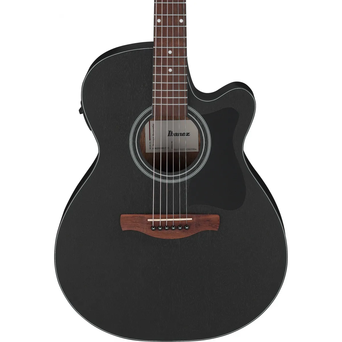 IBANEZ Ibanez VC44CE-WK Weathered Black gitara elektro-akustyczna - zdjecie 4