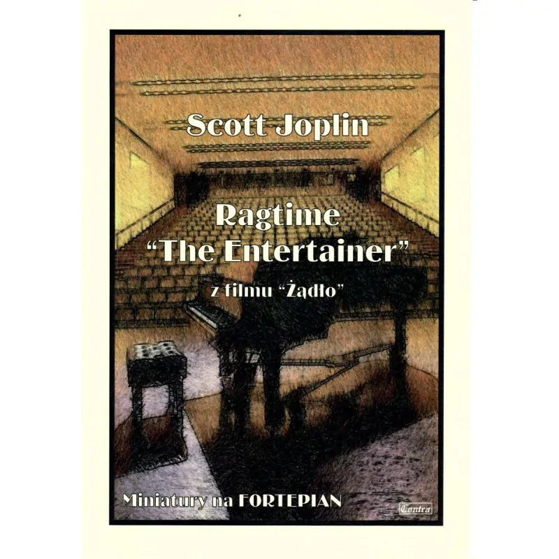 CONTRA Contra Ragtime Entertainer filmu Żądło Scott Joplin na fortepian