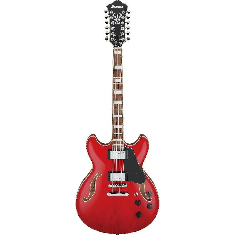 IBANEZ Ibanez AS7312-TCD Transparent Cherry Red Gitara Semi-Hollow Body 12-sto strunowa