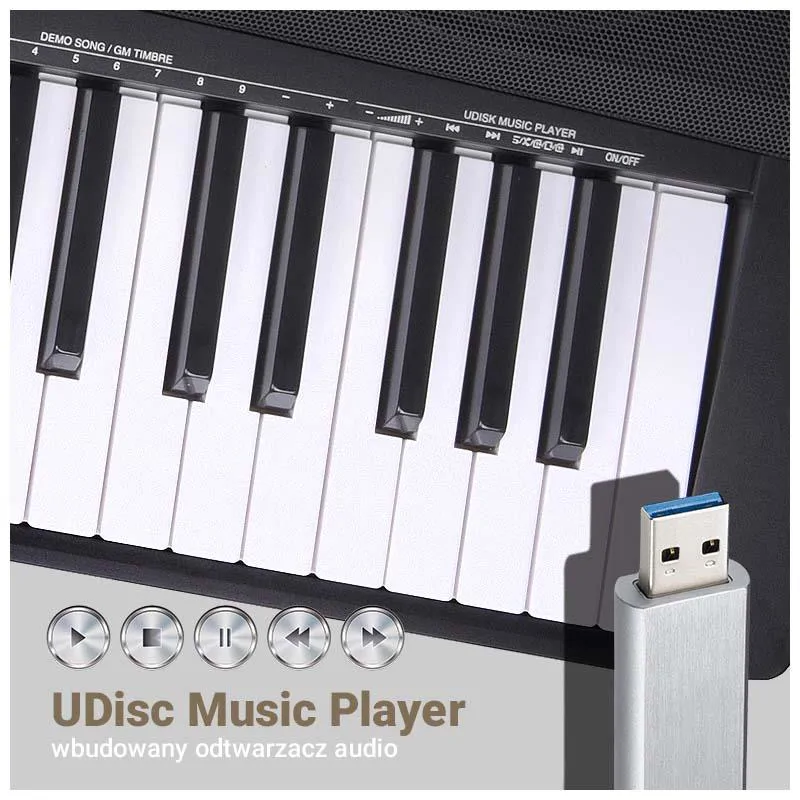  MK WP 881 pianino cyfrowe ze statywem drewnianym - zdjecie 15