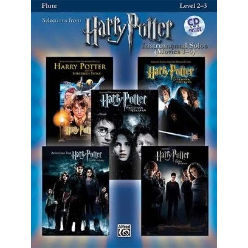 Alfred Music Publishing Harry Potter Instrumental Solos Movies 1-5 na Flet