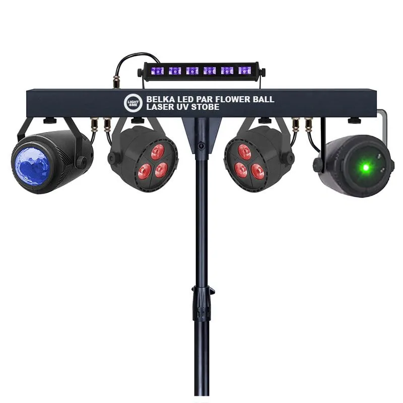 LIGHT4ME LIGHT4ME BELKA LED PAR FLOWER BALL LASER UV STROBE multiefekt oświetlenie disco - zdjecie 2