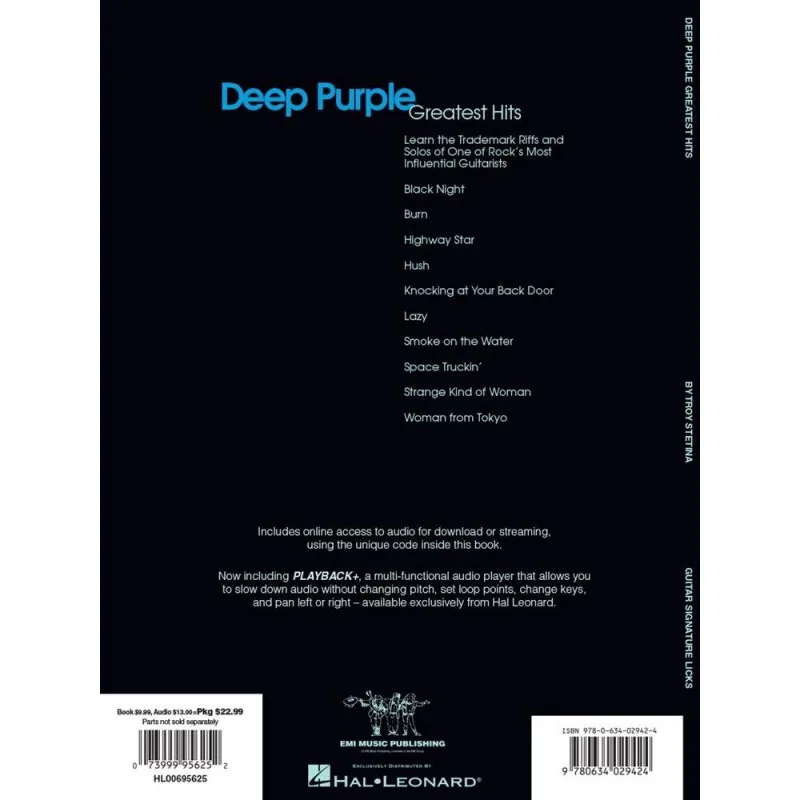 Hal Leonard Hal Leonard Deep Purple Greatest Hits Guitar - zdjecie 4