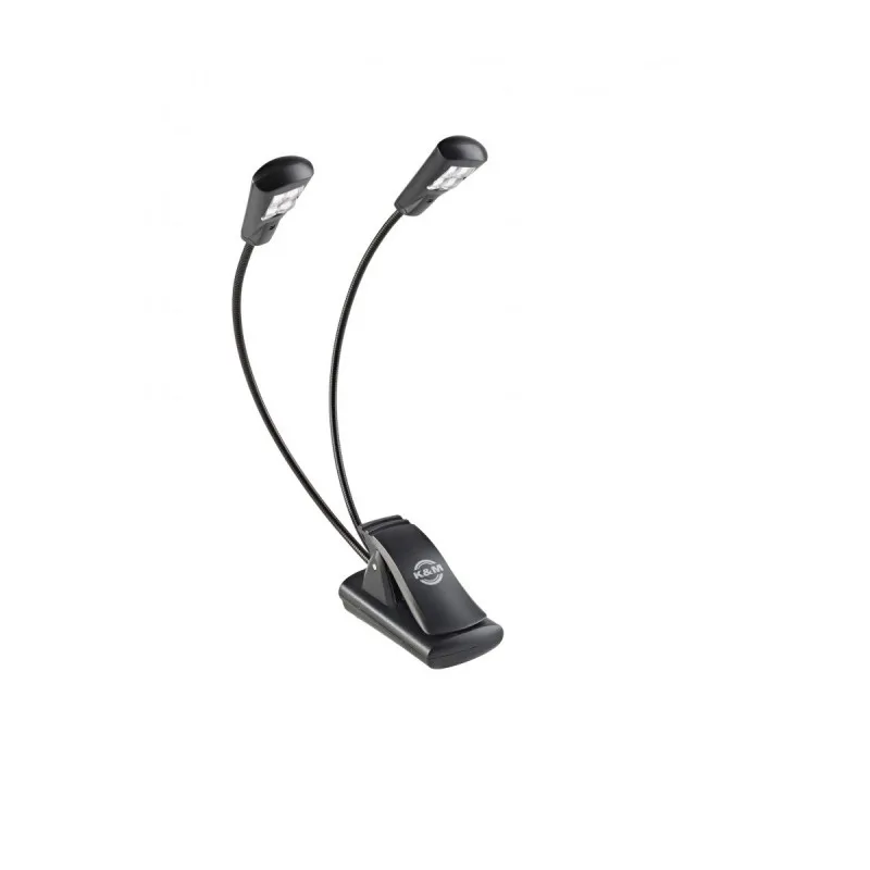 K&M K&M 12246-000-55 lampka do pulpitu 2 wąsy 4 LED