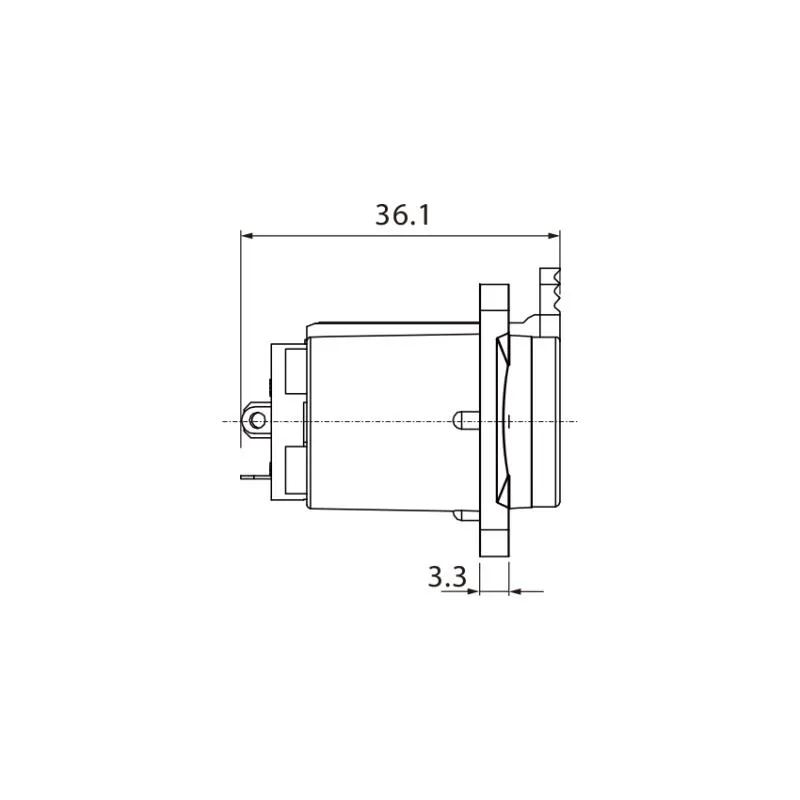 Roxtone Roxtone RJ3FD-BT Gniazdo panelowe Jack 6,3 stereo - zdjecie 3