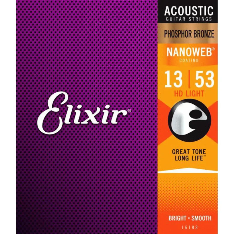 ELIXIR Elixir NanoWeb Phosphor Bronze HD Light 13-53
