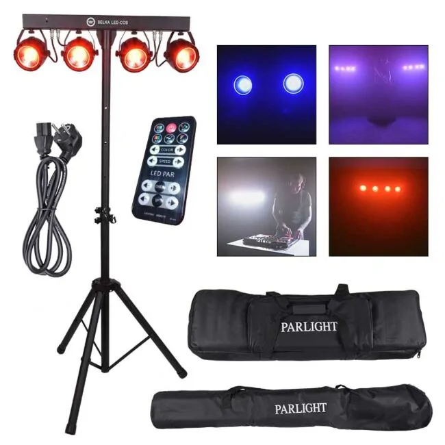 LIGHT4ME LIGHT4ME Belka LED COB PAR 4x30W statyw pokrowiec - zdjecie 2
