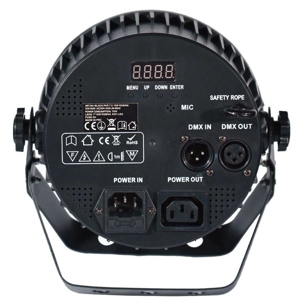 LIGHT4ME LIGHT4ME BLACK PAR 7x10W reflektor LED PAR - zdjecie 4