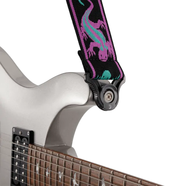 D'ADDARIO D'Addario AutoLock Vintage Lizards Grn Pur - zdjecie 4