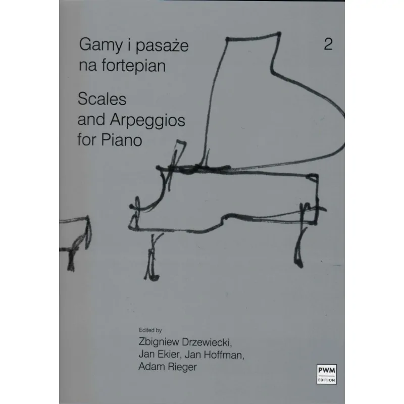 PWM Gamy i pasaże na fortepian, z. 2   Zbigniew Drzewiecki     Jan Ekier     Jan Hoffman     Adam Rieger - zdjecie 2