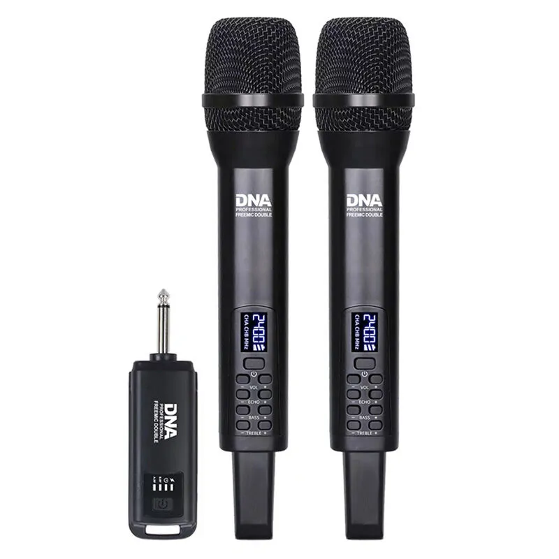 DNA DNA FREEMIC DOUBLE mikrofon bezprzewodowy zestaw 2x nadajnik doręczny 2.4 GHz do 30 metrów