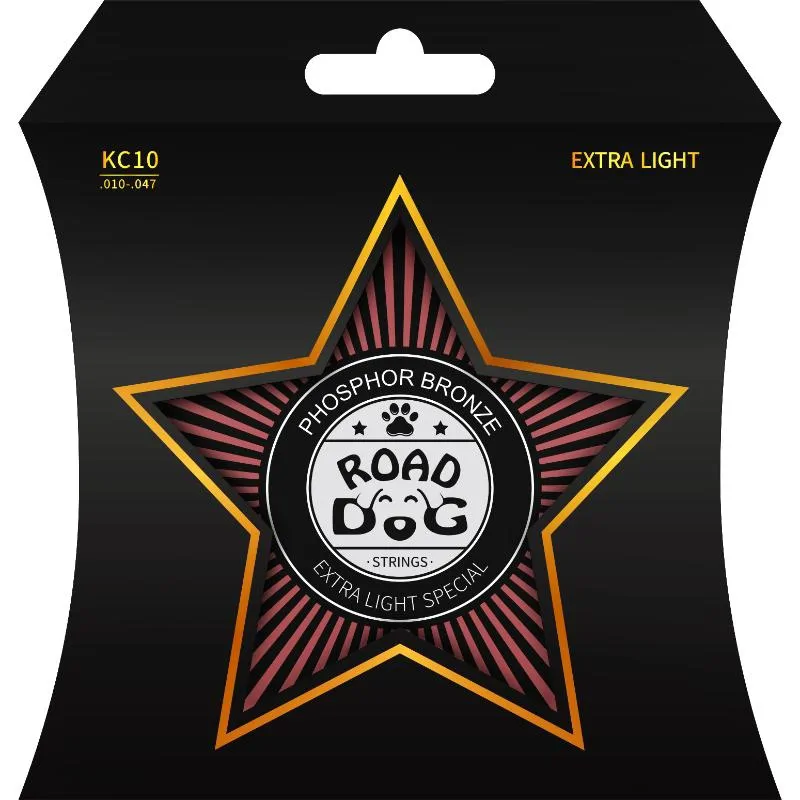  Struny do gitary akustycznej ROAD DOG KC10