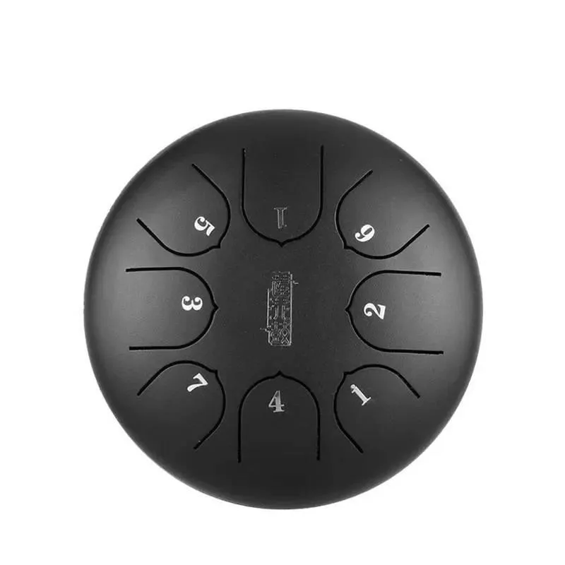 Hluru Hluru Tongue drum lotus 6 8 ton  TC8-6-inkblack