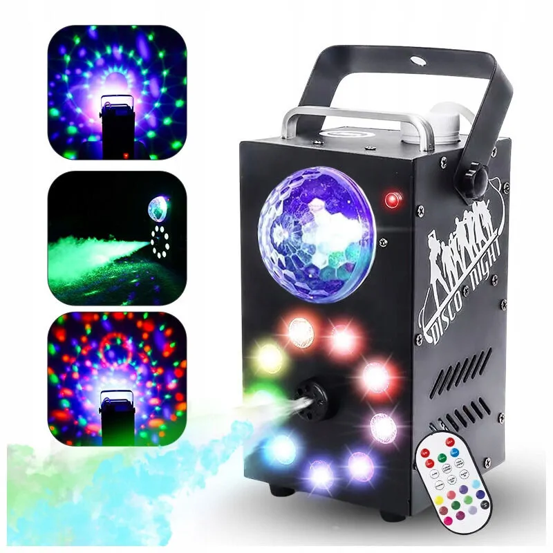 LIGHT4ME LIGHT4ME PARTY FOG 700W V2 generator wytwornica dymu mgły kula disco efekt świetlny RGB pilot bezprzewodowy uchwyt montażowy