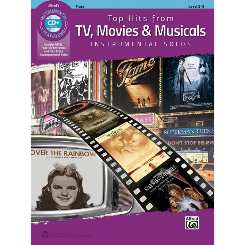 Alfred Music Publishing Top Hits from TV, Movies & Musicals na flet
