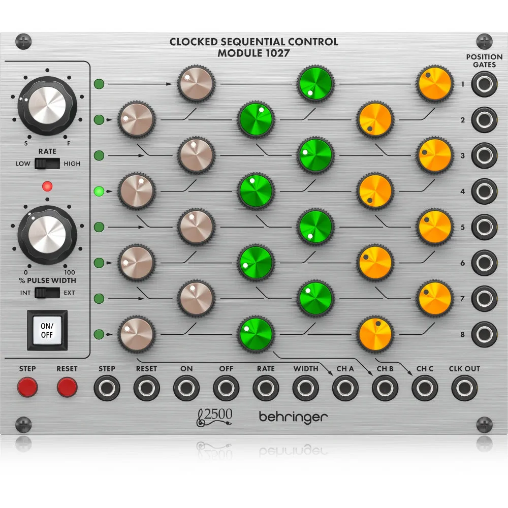 Behringer Behringer 1027 CLOCKED SEQUENTIAL CONTROL Moduł syntezatora modularnego serii 2500 - zdjecie 2