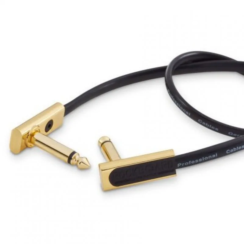 Rockboard Rockboard Flat 20 Gold kabel 20cm złączka jack - zdjecie 4