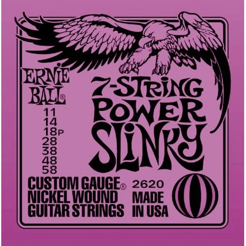 Ernie Ball Ernie Ball 2620 Power Slinky 7-string 11-58