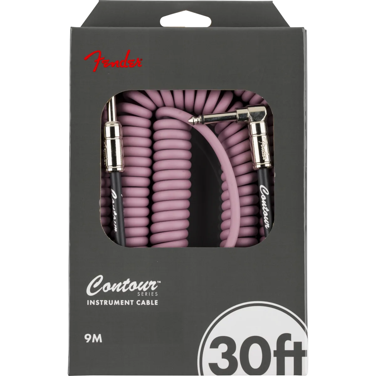 FENDER Fender Contour 30' Coiled Cable Burgundy Mist 9m - zdjecie 4