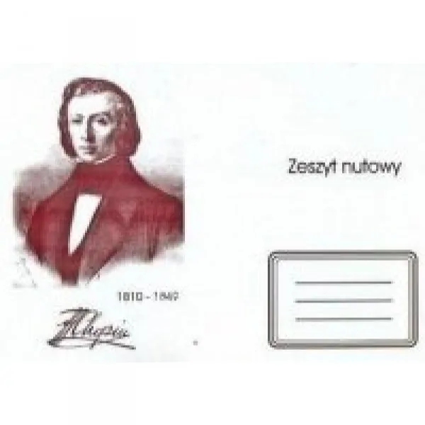 Marcus Marcus Zeszyt Nutowy Chopin A5 szeroka linia