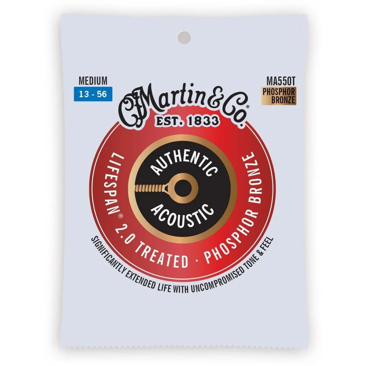 MARTIN Martin MA550T struny Treated Medium 92/8 13-56