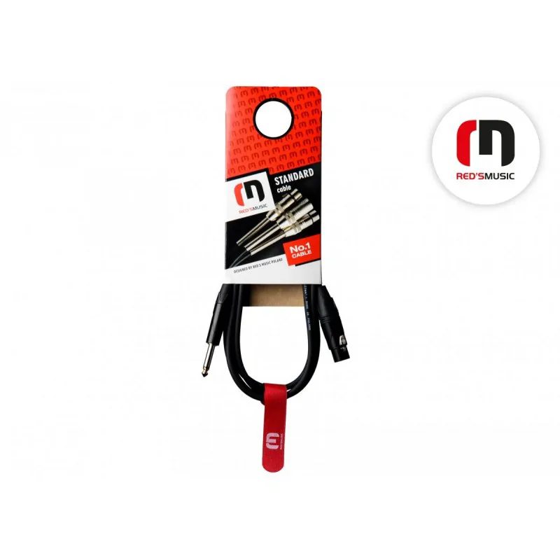Red's Music Red`s MCN 12 50 BK Kabel Mikrofonowy Jack/xlr 5m - zdjecie 2