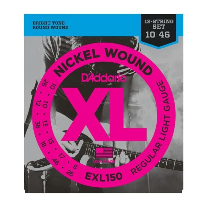 D'ADDARIO D'Addario EXL150 - XL Nickel Wound 12-String 10-46
