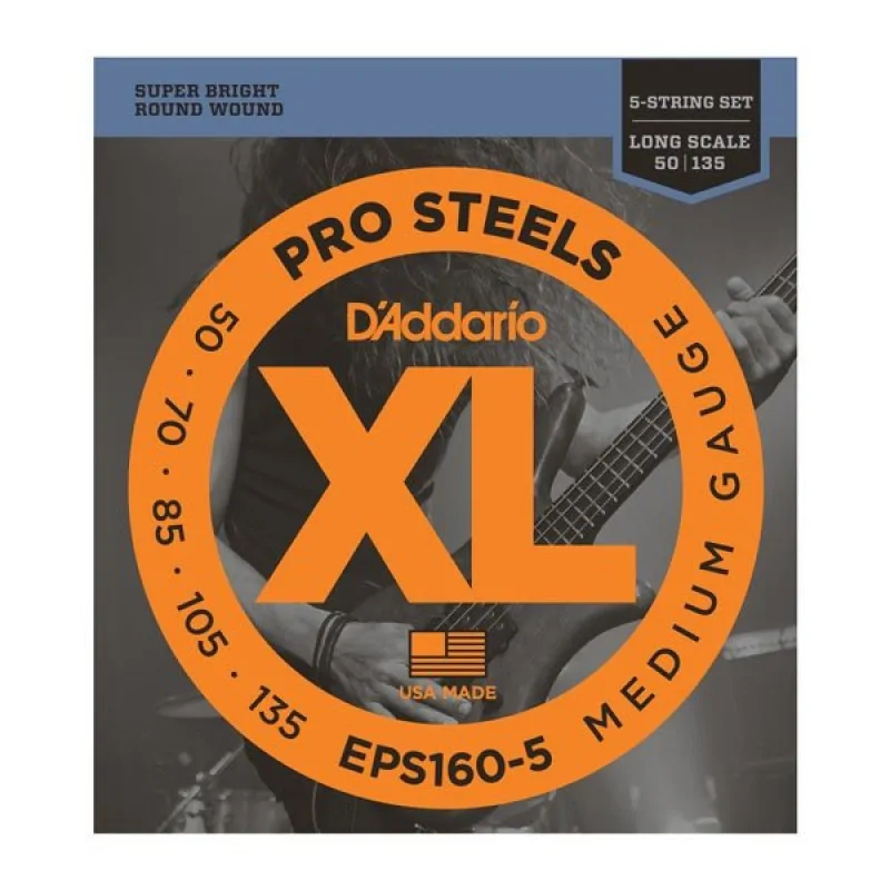 D'ADDARIO D'Addario EPS160-5 struny do gitary basowej