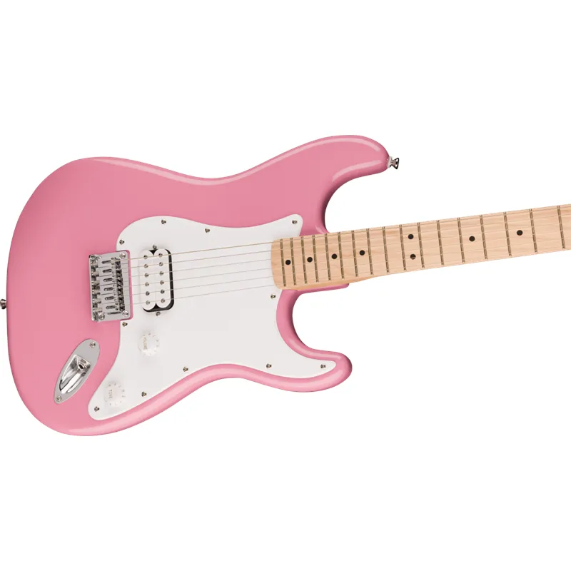 Squier Squier Sonic Stratocaster HT H Maple Fingerboard White Pickguard Flash Pink - zdjecie 4