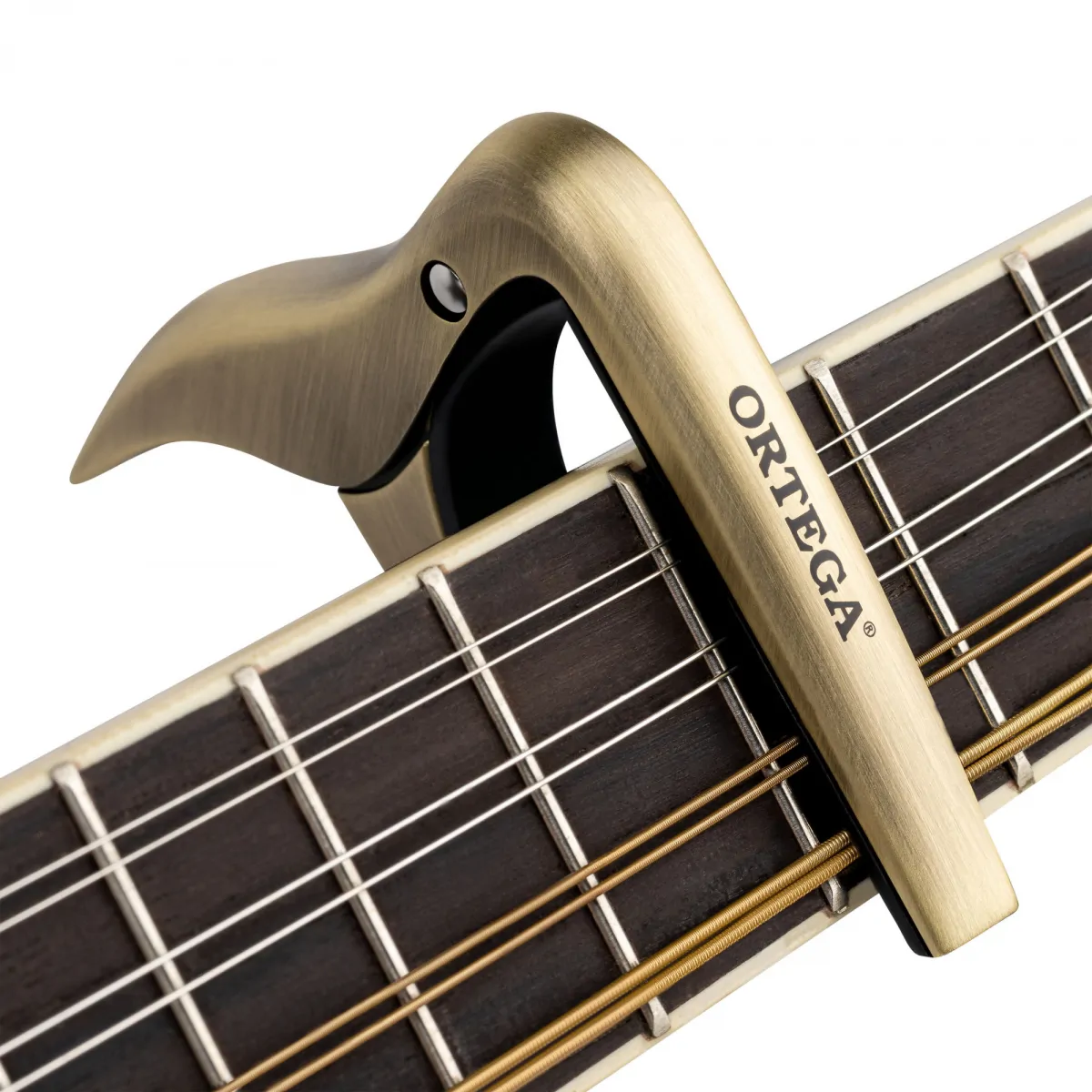 Ortega Ortega BGCAPO kapodaster do Banjo/Mandoliny szczotkowany mosiądz - zdjecie 2