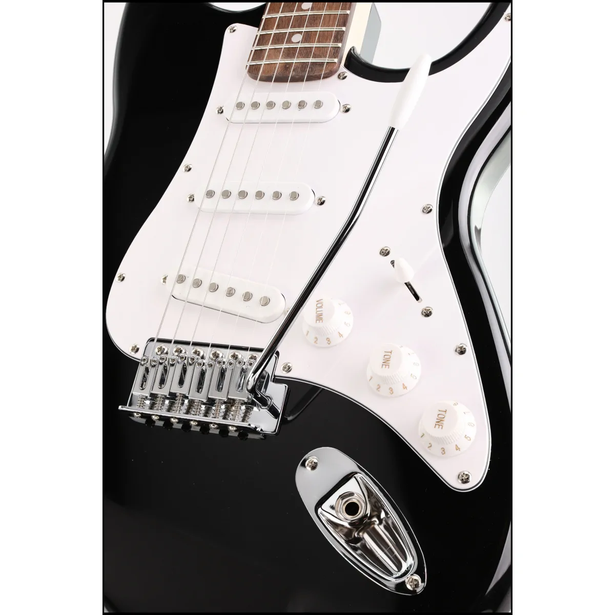 Arrow Arrow Tonecaster ST 111 Abyss Black Rosewood/White gitara elektryczna - zdjecie 3