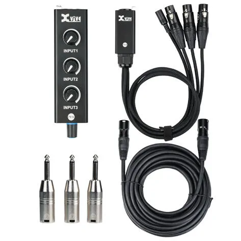 XVive XVive Portable 3-channel Personal Mixer Headphone Amplifier System mikser osobisty ze wzmacniaczem słuchawkowym