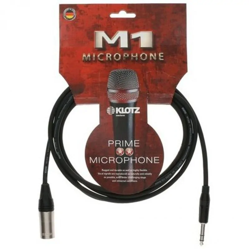 Klotz Klotz M1MS1K0500 kabel xlr męski na jack stereo 5m
