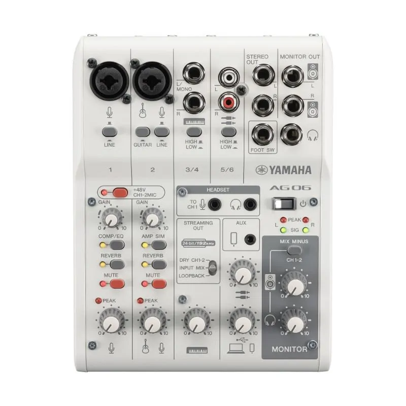 YAMAHA Yamaha AG06 MK2 White mikser interfejs USB