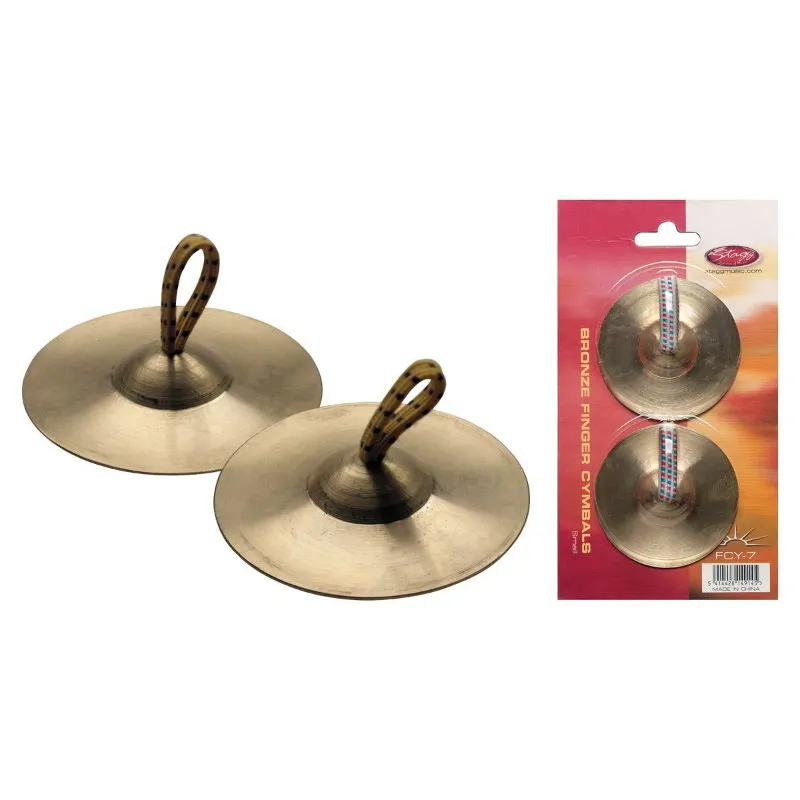 STAGG Stagg FCY 7 - talerzyki 7cm z uchwytem na palce