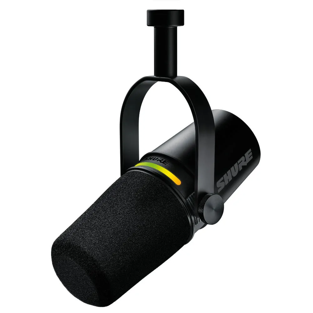 SHURE Shure MV7+-K-BNDL - Mikrofon lektorski/wokalny ze złączem XLR/USB-C Czarny + statyw biurkowy GATOR - zdjecie 2