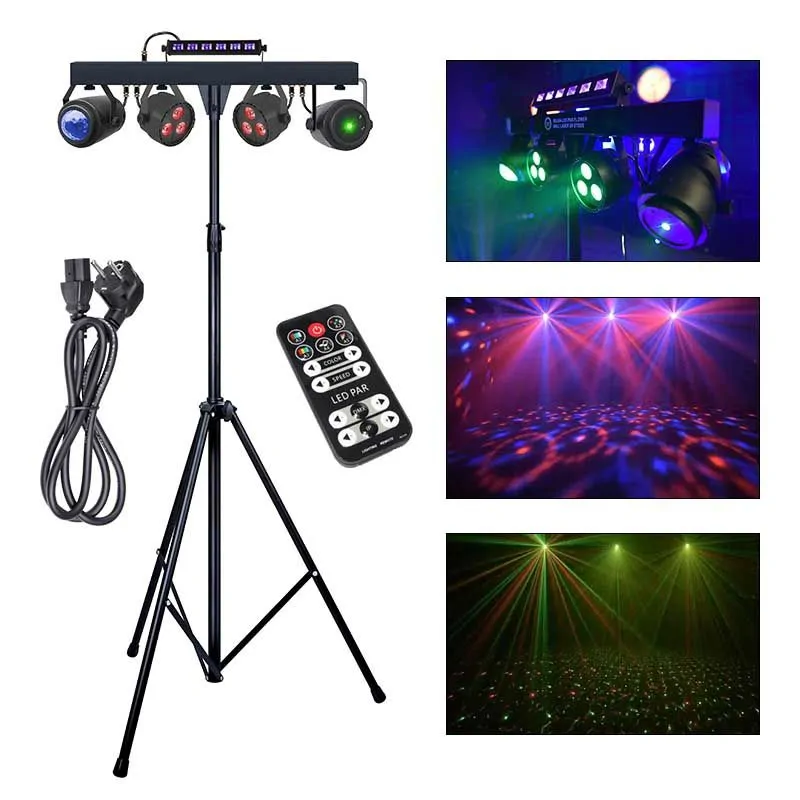 LIGHT4ME LIGHT4ME BELKA LED PAR FLOWER BALL LASER UV STROBE multiefekt oświetlenie disco