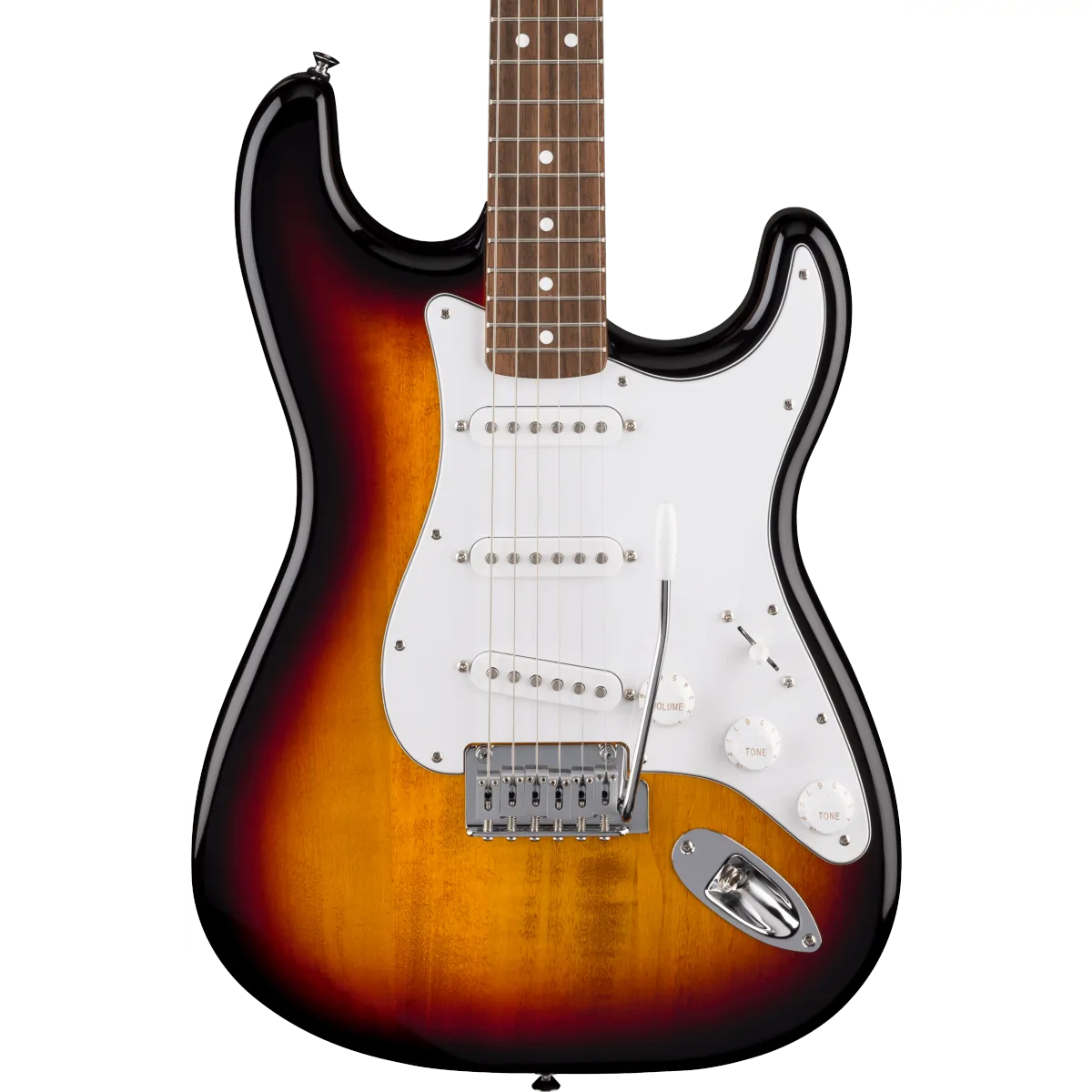FENDER Fender Standard Stratocaster Laurel Fingerboard White Pickguard 3-Color Sunburst - zdjecie 3