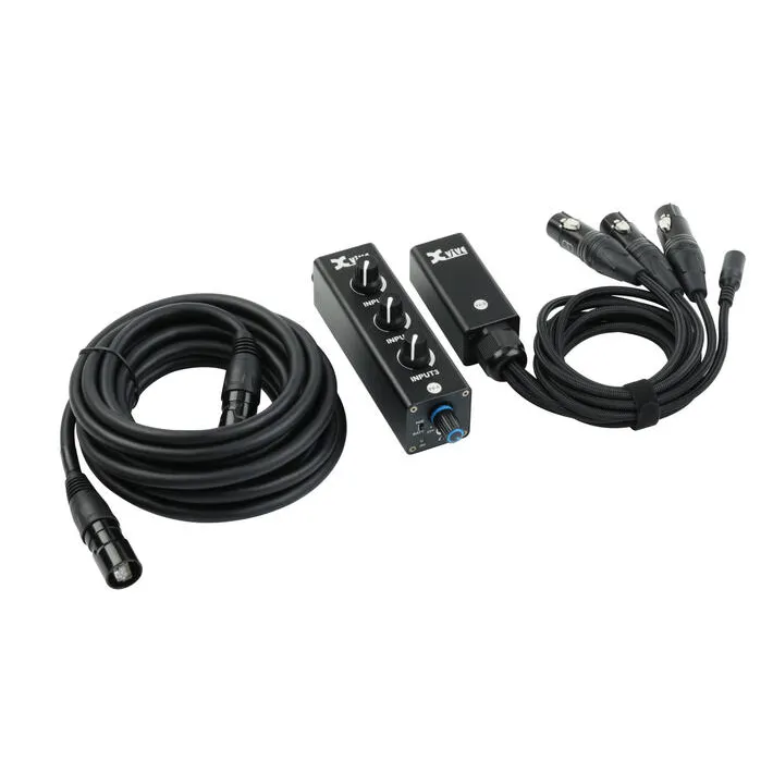 XVive XVive Portable 3-channel Personal Mixer Headphone Amplifier System mikser osobisty ze wzmacniaczem słuchawkowym - zdjecie 3