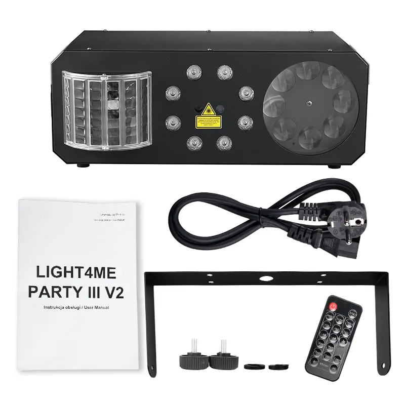 LIGHT4ME LIGHT4ME PARTY III V2 multiefekt LED derby gobo wash laser - zdjecie 10