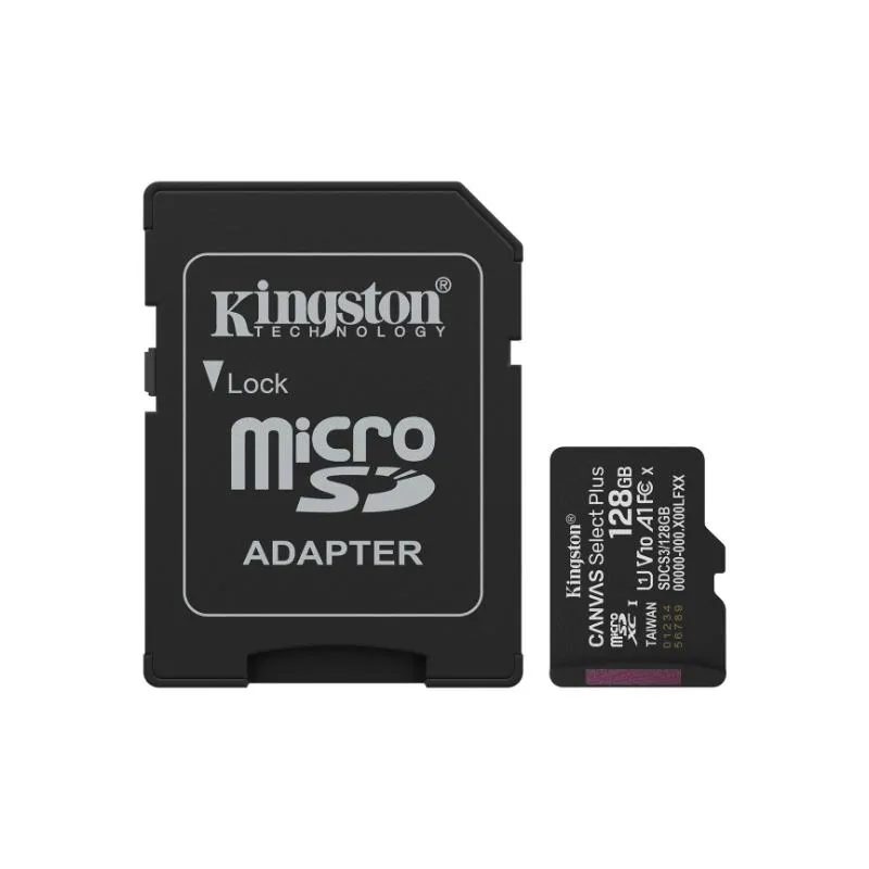 KINGSTON KINGSTON microSDXC 128GB Canvas Select Plus 3 + ADP - zdjecie 5