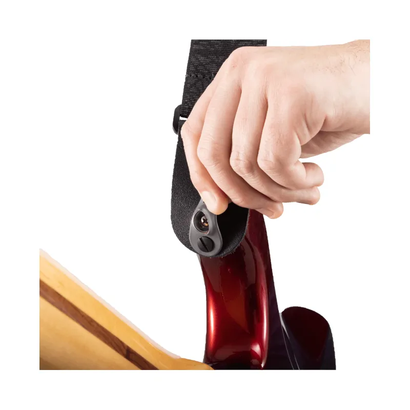 D'ADDARIO D'Addario 50TB02-RL Pad Lock Woven Lightning Black - zdjecie 5