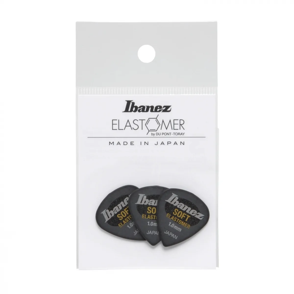 IBANEZ Ibanez Pick Elastomer zestaw 3 kostek soft Hazed Black