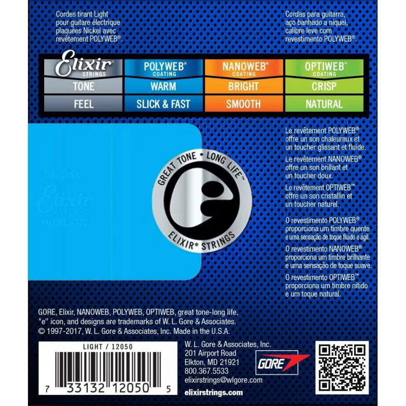 ELIXIR Elixir 12050 Polyweb struny do gitary elektrycznej 10-46 - zdjecie 2