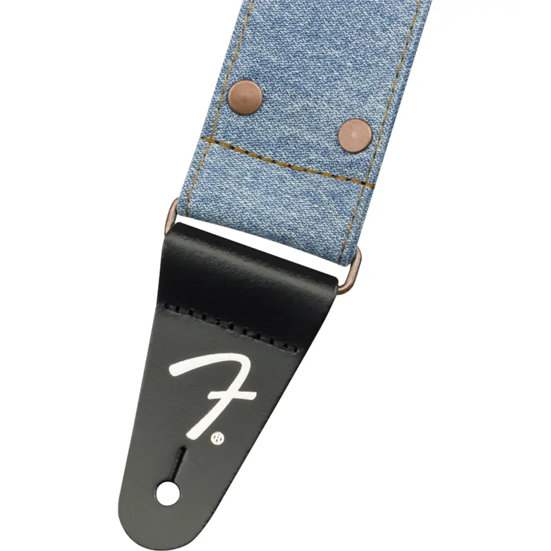 FENDER Fender x Wrangler Riveted Denim Strap Light Indigo - zdjecie 2