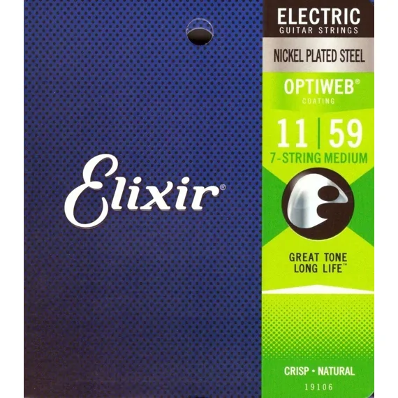 ELIXIR Elixir 19106 Optiweb 11-59 Struny do elektrycznej 7-mio strunowej