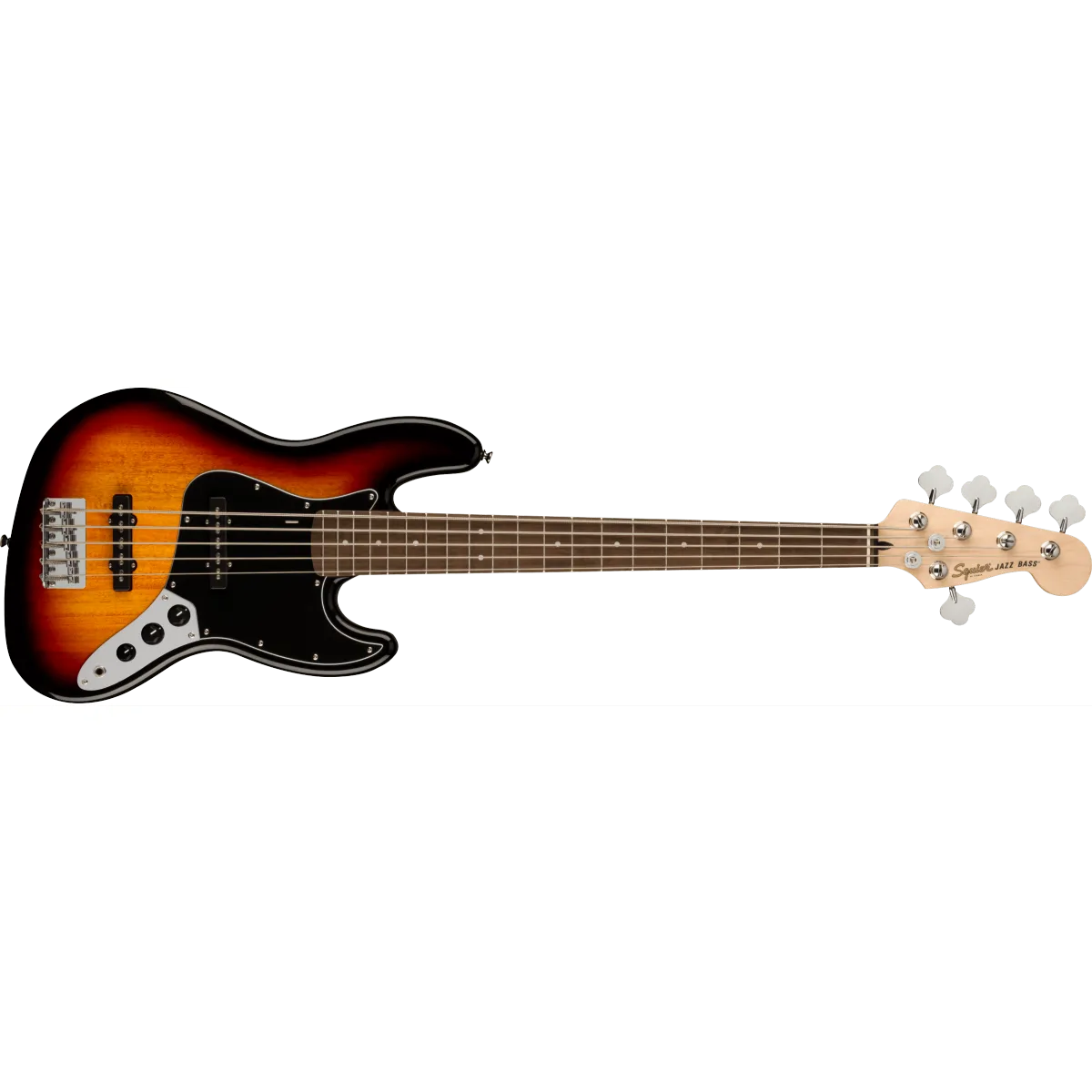 Squier Squier Affinity Series Jazz Bass V Laurel Fingerboard Black Pickguard 3-Color Sunburst