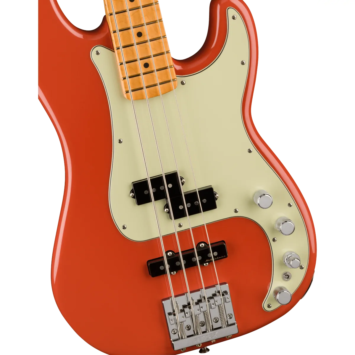 FENDER Fender Player Plus Active Precision Bass Maple Fingerboard Fiesta Red - zdjecie 3