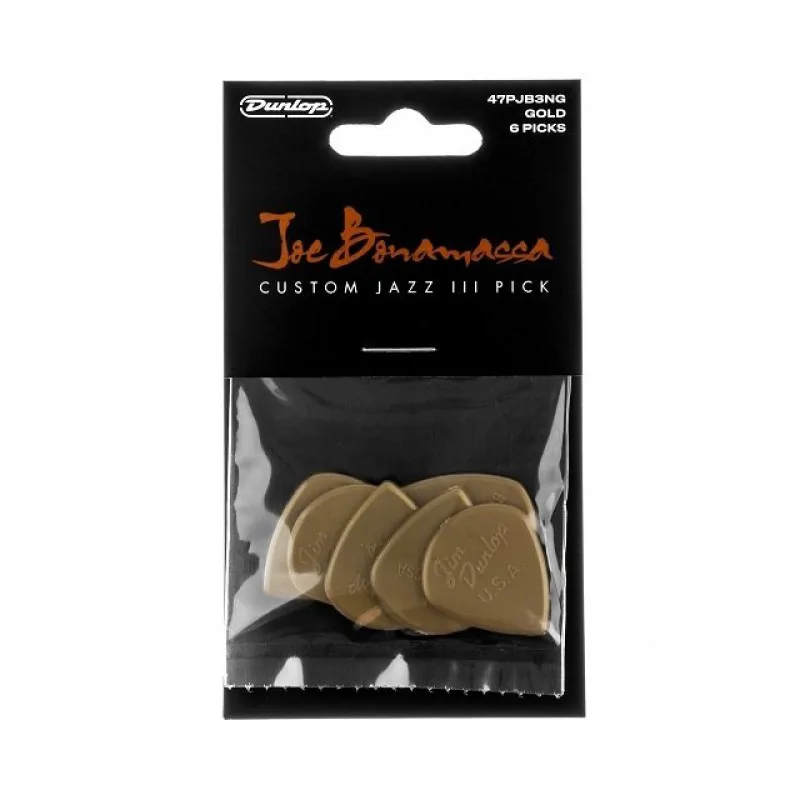 DUNLOP Dunlop Bonamassa Gold Jazz komplet 6 szt